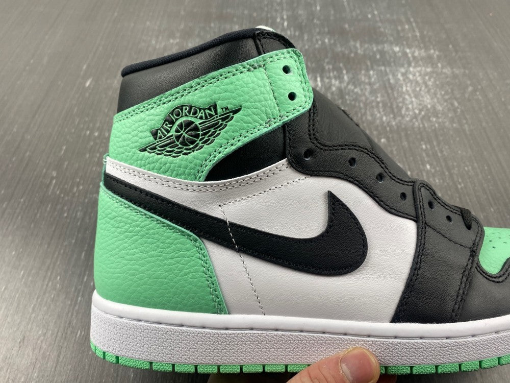 High Top Sneakers, Green Colorway, Glow in the Dark Detail, Lace Up Design, Casual Gift for Sneaker Fans