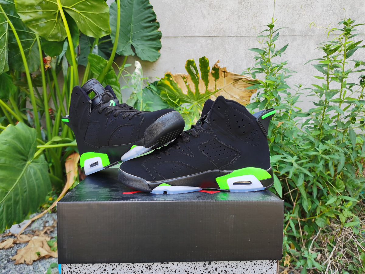 Sneakers, Neon Green Black Colorway, Lace Up Design, Casual Gift for Sneaker Fans