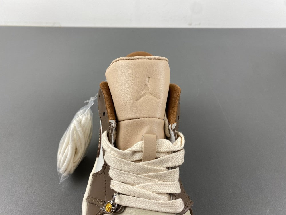 Low Top Sneakers, White Brown Colorway, Lace Up Design, Casual Gift for Sneaker Fans