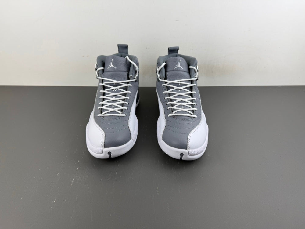 High Top Sneakers, White Gray Colorway, Lace Up Design, Casual Gift for Sneaker Fans