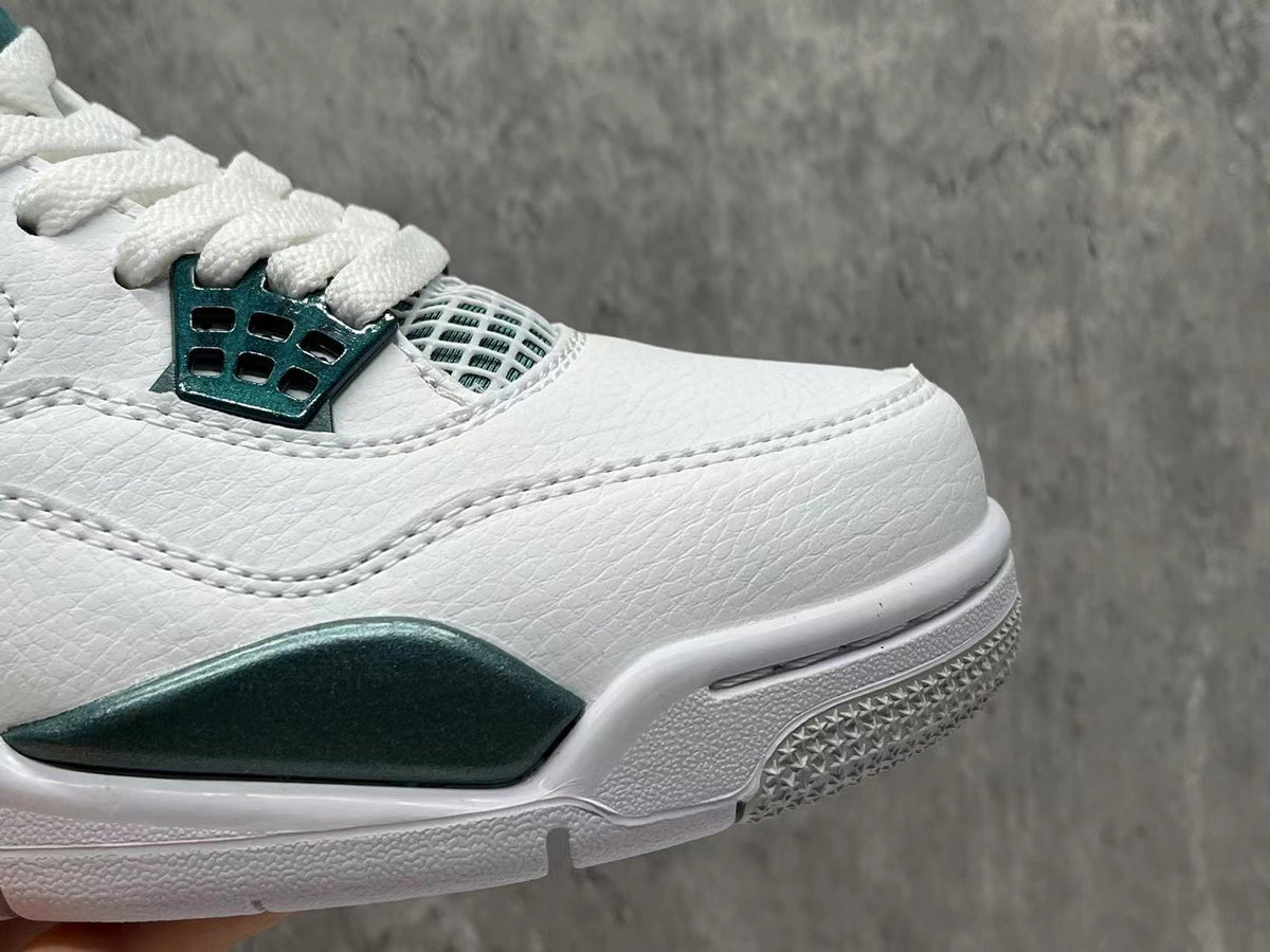 Mid Top Sneakers, Green Colorway, Lace Up Design, Casual Gift for Sneaker Fans