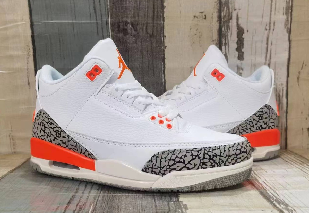 Low Top Sneakers, White Red Orange Colorway, Lace Up Design, Casual Gift for Sneaker Fans