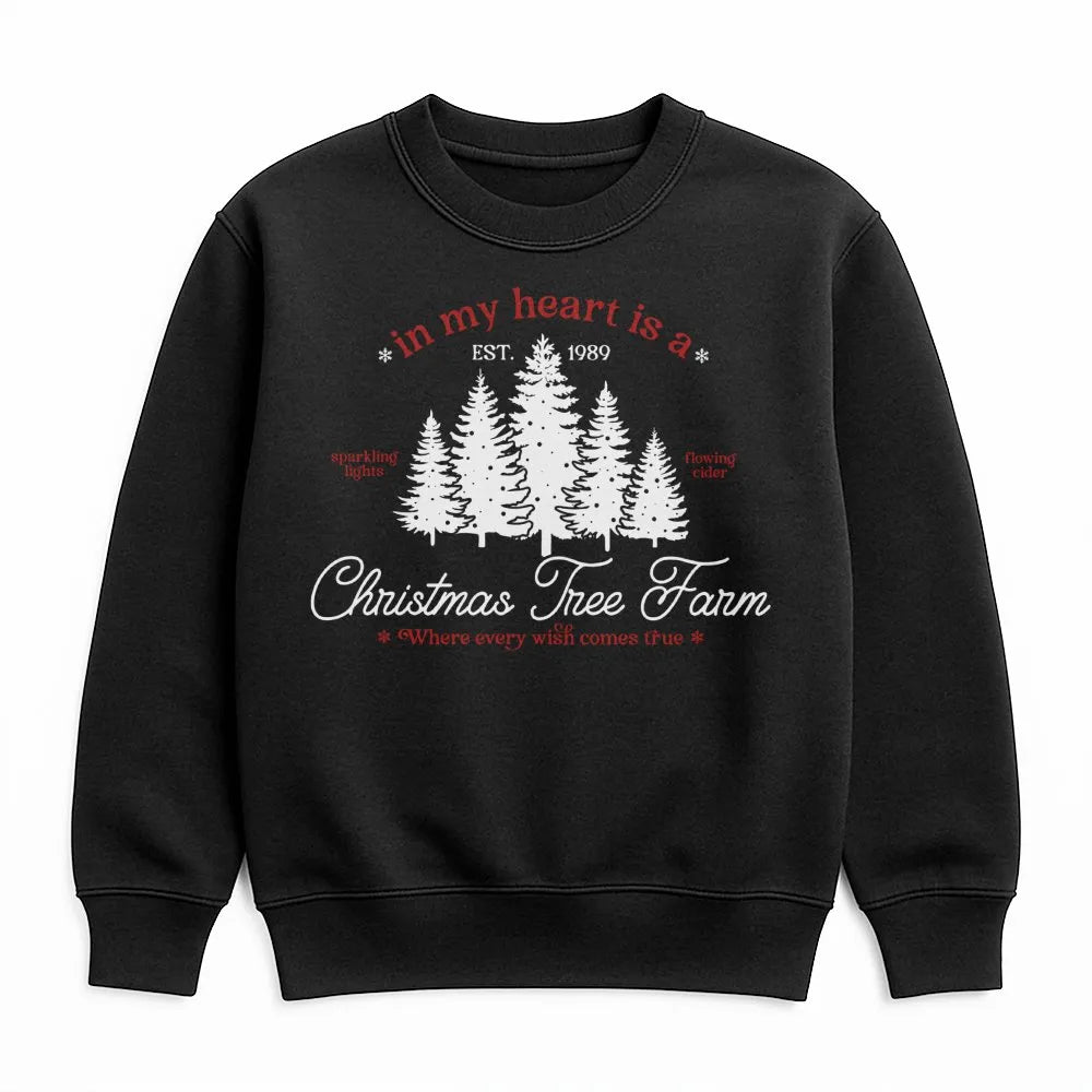 Comfy Holiday Forest Sweatshirt, Christmas Tree Farm Sweatshirt, Vintage Winter Tree Farm Pullover, Festive Xmas Crewneck Swe