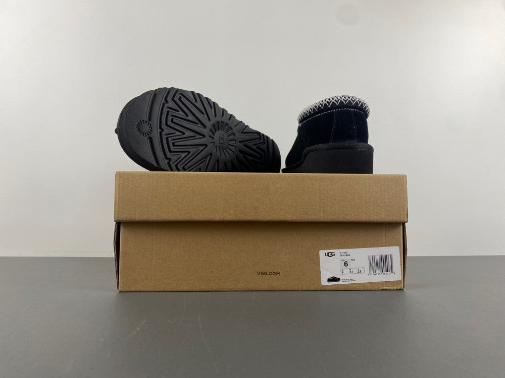 Boots, Black Colorway, Slip On Design, Wool Detail, Casual Gift for Shoe Lovers
