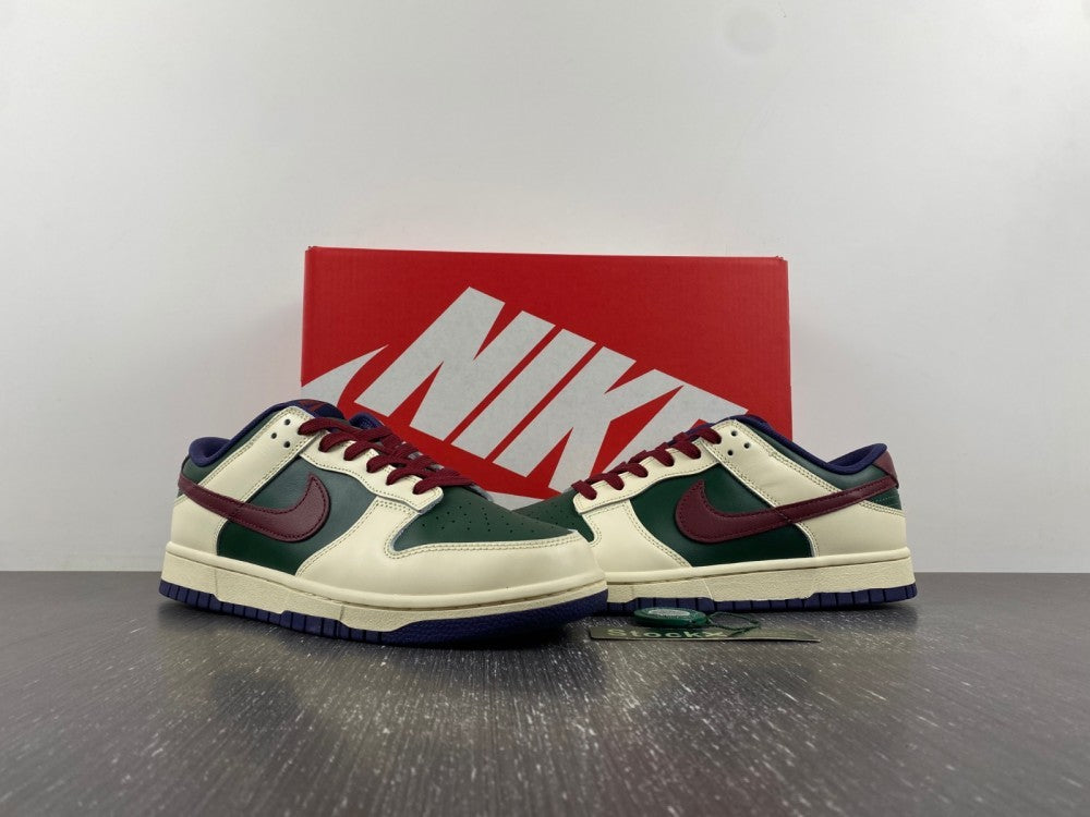 Low Top Sneakers, Army Green Off White Red Colorway, Lace Up Design, Casual Gift for Sneaker Fans
