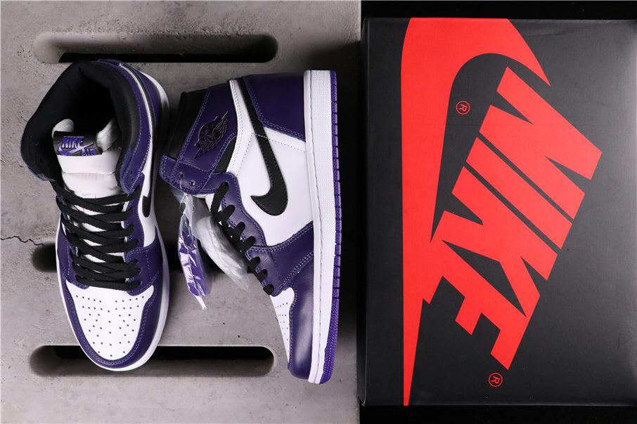 High Top Sneakers, Purple Colorway, Lace Up Design, Casual Gift for Sneaker Fans