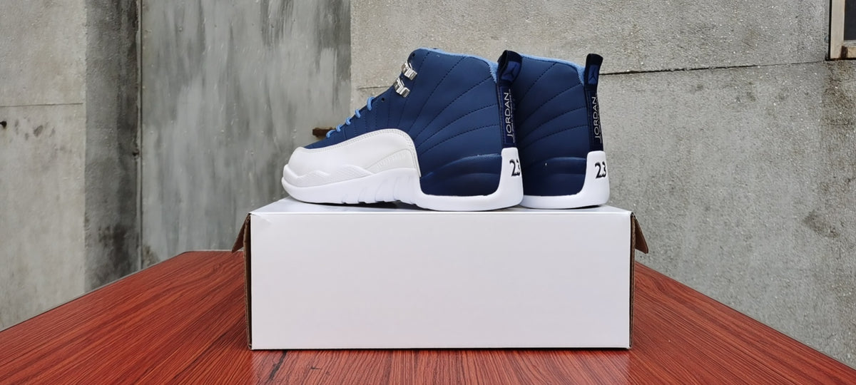 Sneakers, Blue White Colorway, Lace Up Design, Casual Gift for Sneaker Fans