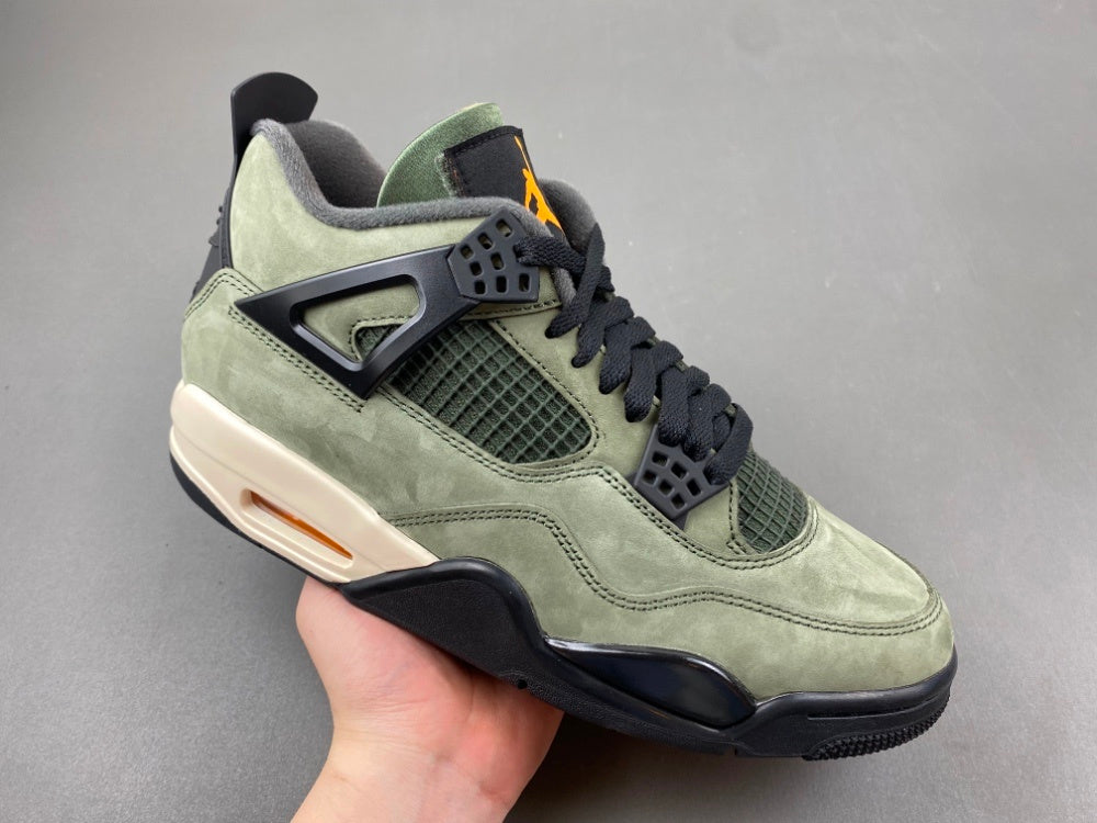 Low Top Sneakers, Army Green Black Colorway, Lace Up Design, Casual Gift for Sneaker Fans