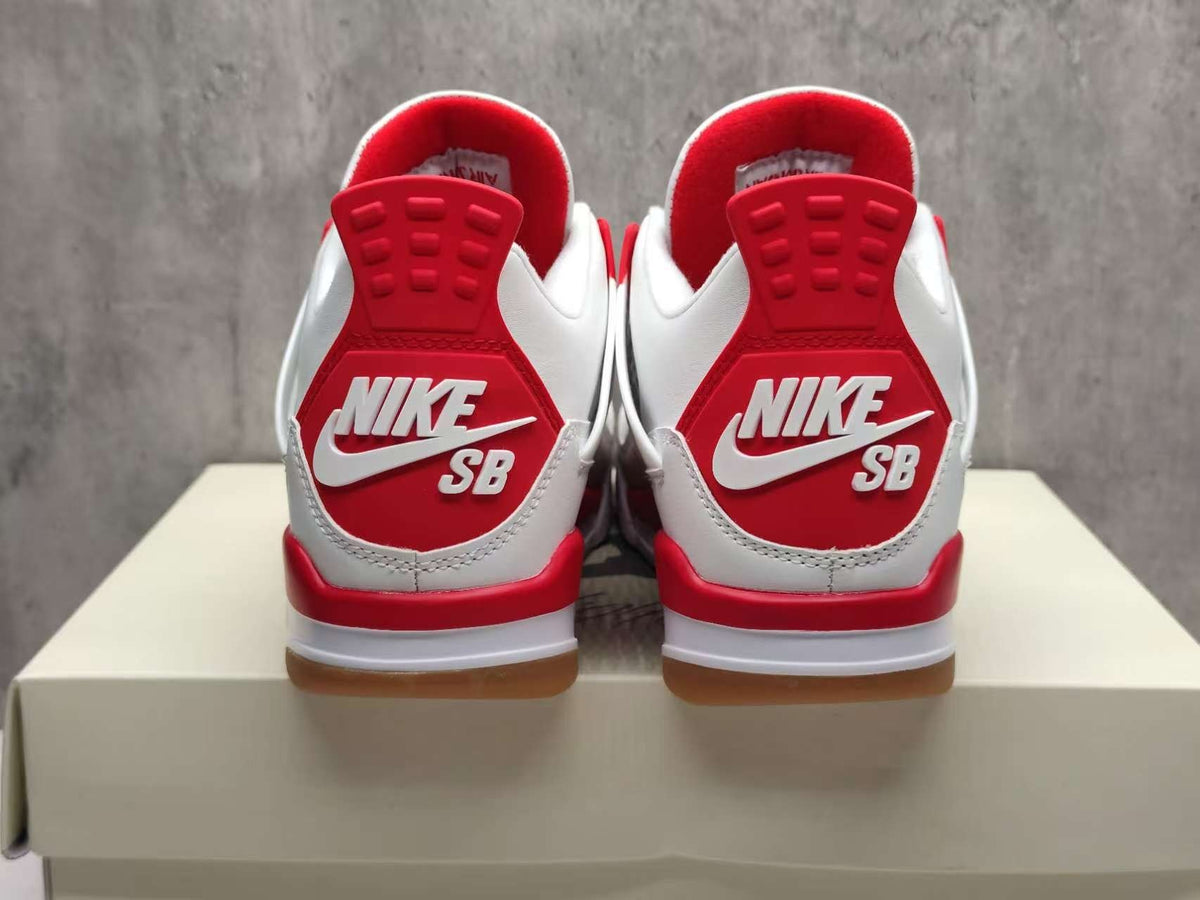 Mid Top Sneakers, Red Colorway, Lace Up Design, Casual Gift for Sneaker Fans