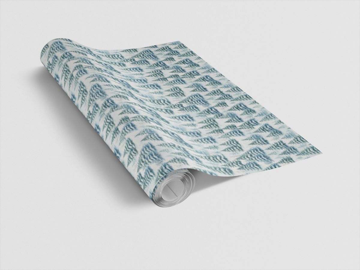 Winter Forest Gift Wrap, Pine Tree Wrapping Paper, Snowfall Christmas Wrapping Paper, Elegant Holiday Gift Wrap, Nature Xmas 