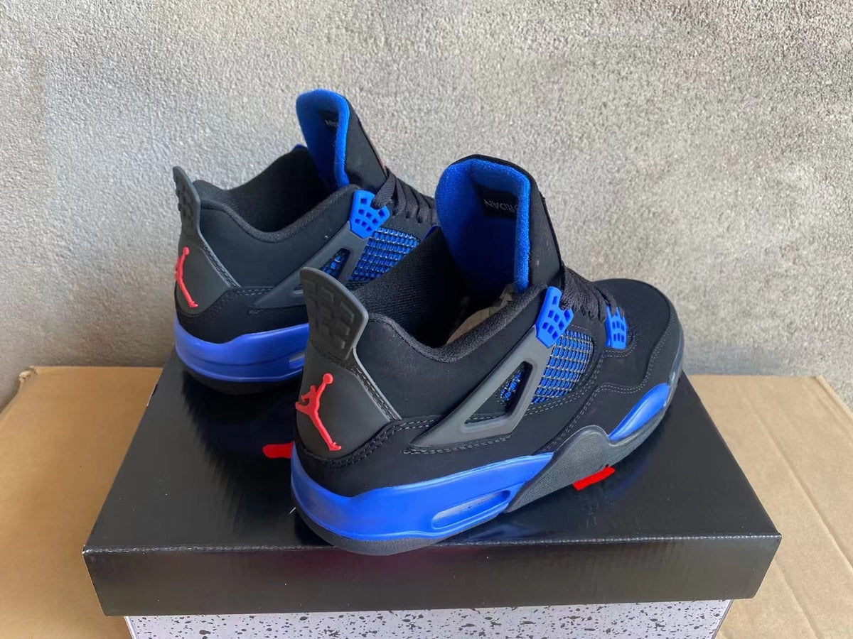 Mid Top Sneakers, Black Blue Colorway, Lace Up Design, Casual Gift for Sneaker Fans