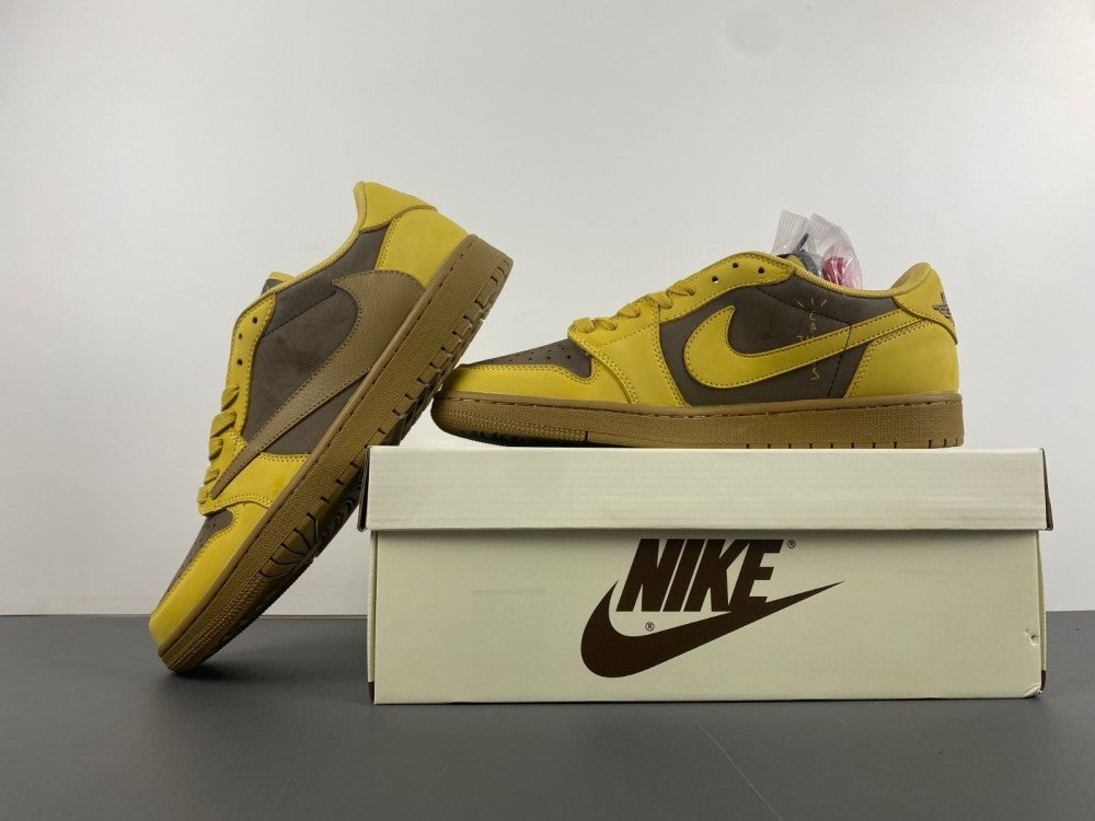Low Top Sneakers, Khaki Yellow Colorway, Reverse Hook Design, Lace Up Design, Casual Gift for Sneaker Fans