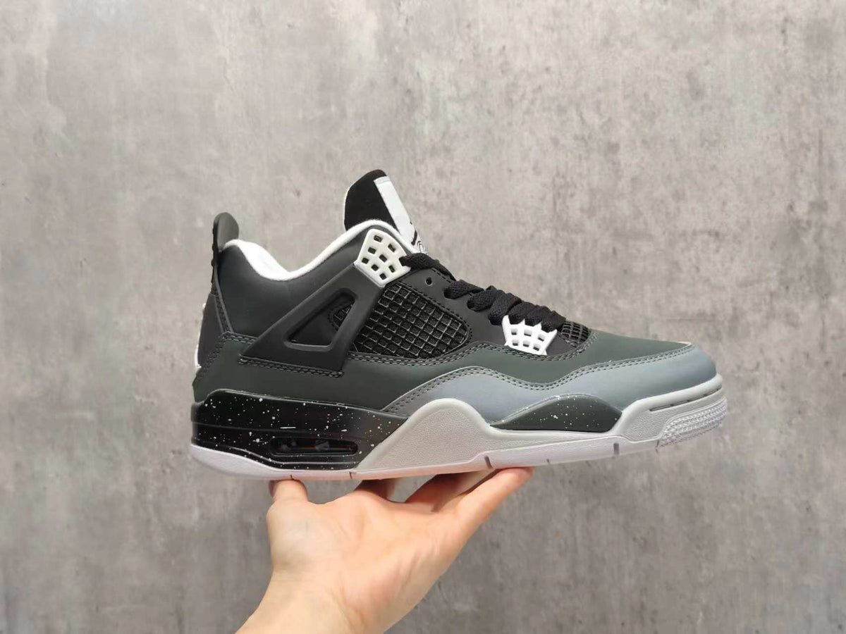 Mid Top Sneakers, Gray Black Colorway, Lace Up Design, Casual Gift for Sneaker Fans