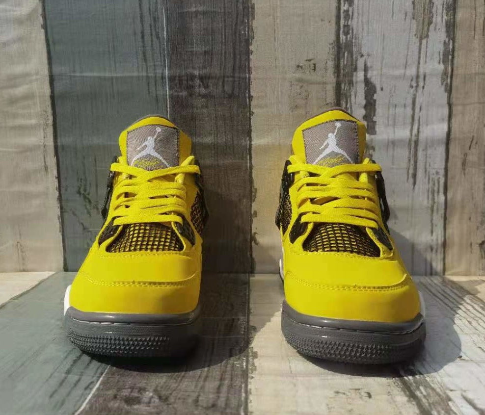 Sneakers, Yellow Colorway, Lace Up Design, Casual Gift for Sneaker Fans
