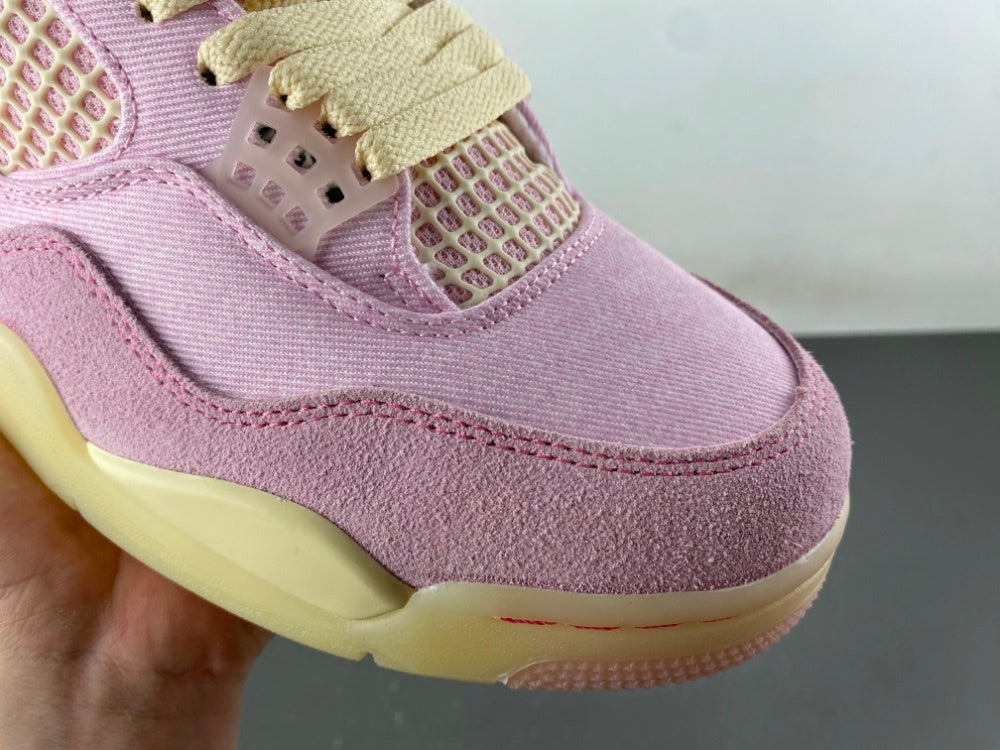 Retro Low Top Sneakers, Pink Colorway, Leather Footwear, Lace Up Design, Casual Gift for Sneaker Fans