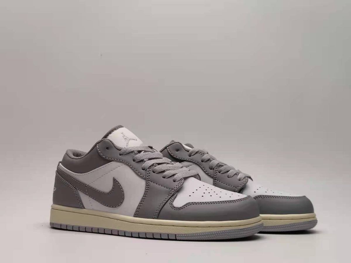 Retro Low Top Sneakers, Gray Colorway, Lace Up Design, Casual Gift for Sneaker Fans