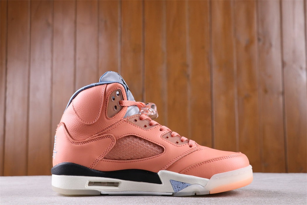 High Top Sneakers, Peach Colorway, Lace Up Design, Casual Gift for Sneaker Fans