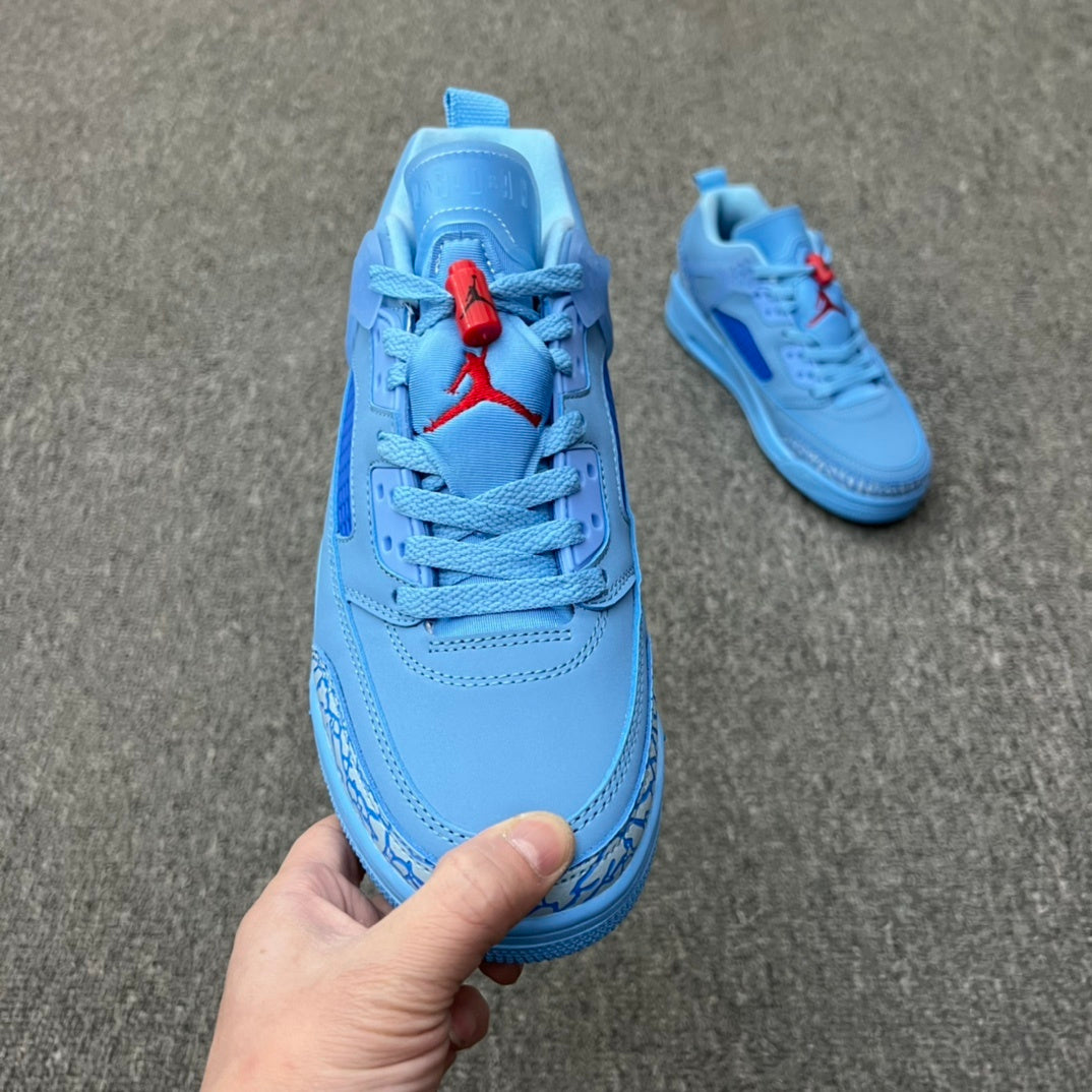 Low Top Basketball Shoes, Lake Blue Colorway, Lace Up Design, Casual Gift for Shoe Lovers