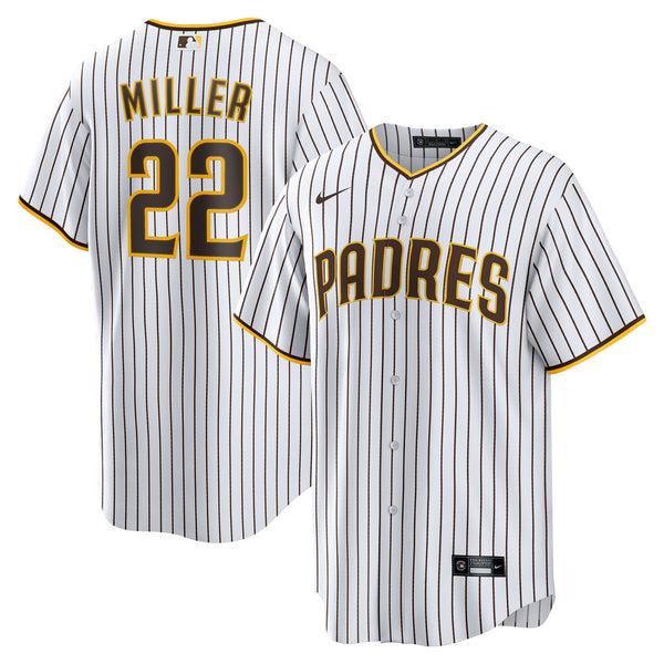 San Diego Padres Mason Miller White Home Replica Jersey