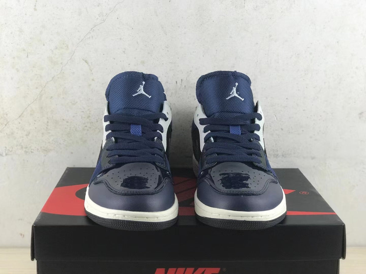 Low Top Sneakers, Midnight Blue Colorway, Lace Up Design, Casual Gift for Sneaker Fans