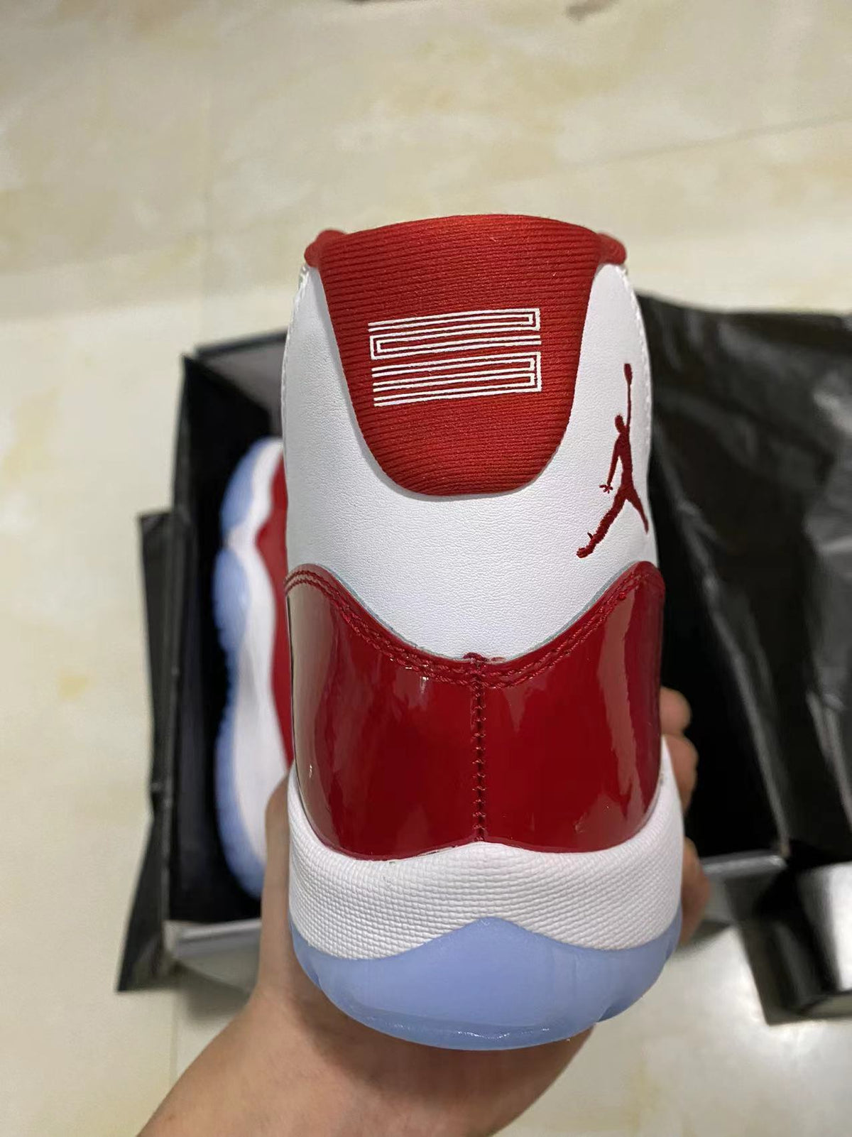 Sneakers, White Red Colorway, Lace Up Design, Casual Gift for Sneaker Fans