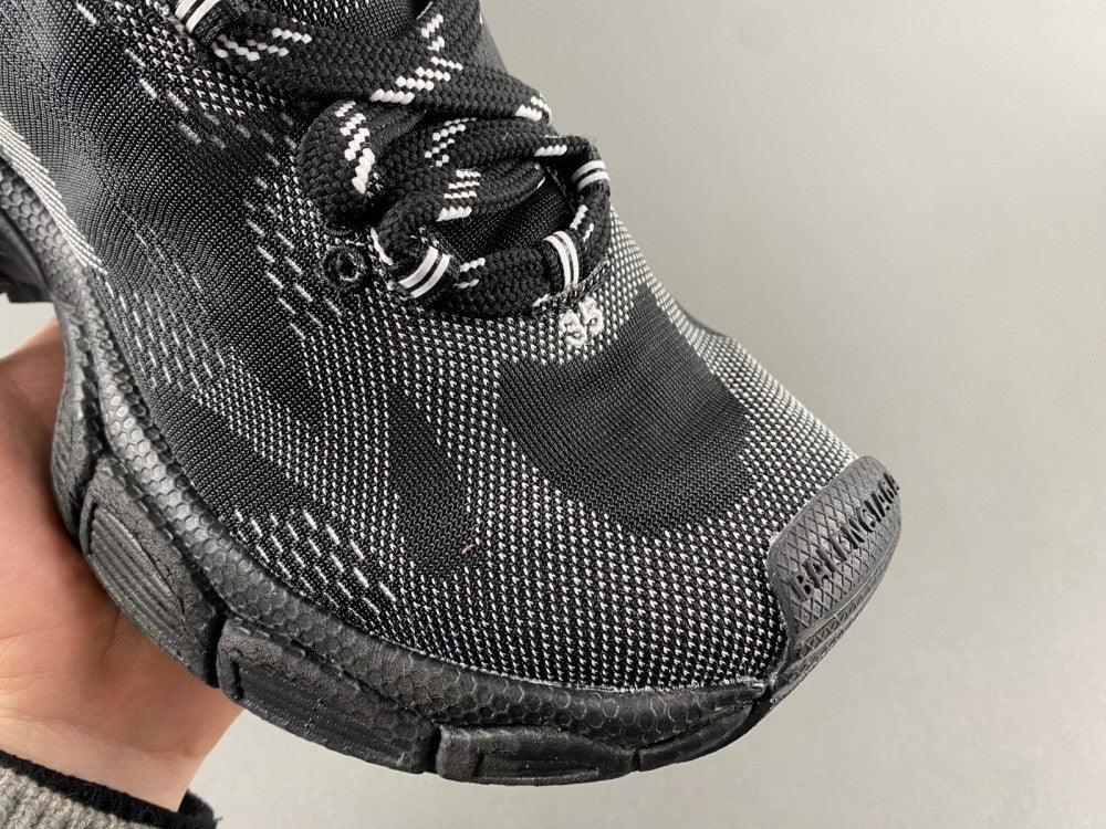 Distressed Shoes, Black Colorway, Lace Up Design, Distressed Finish, Casual Gift for Shoe Lovers