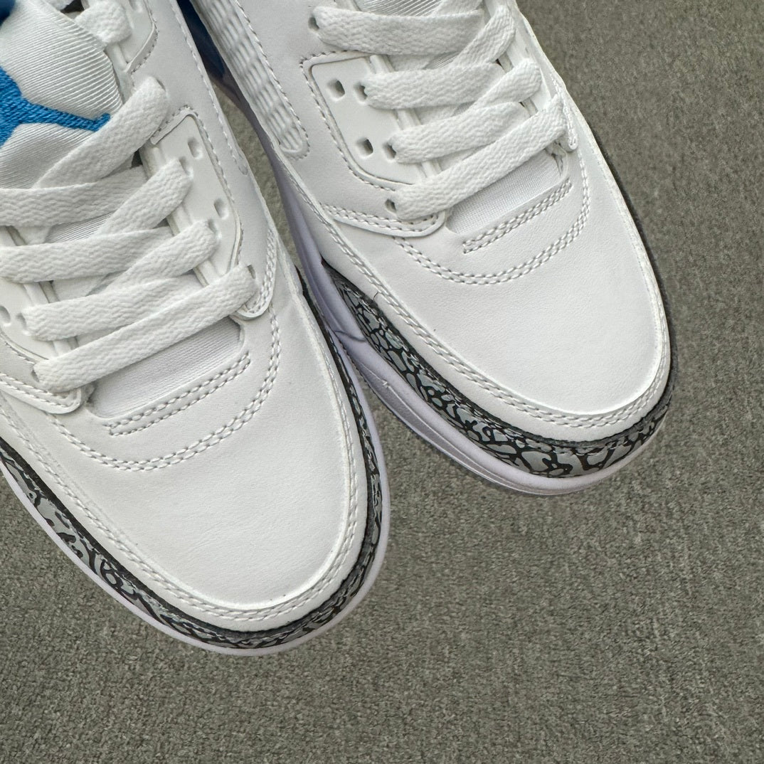 Low Top Basketball Shoes, Blue White Colorway, Lace Up Design, Casual Gift for Shoe Lovers