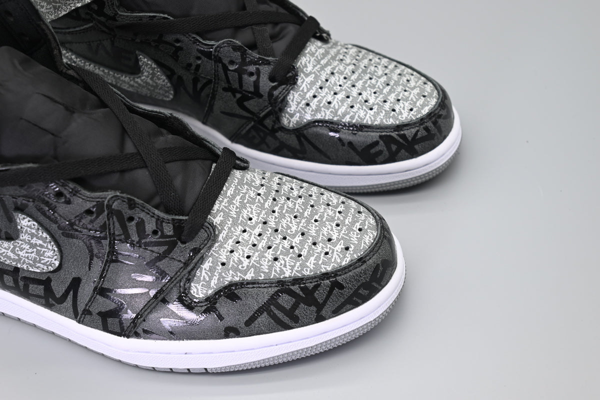 Sneakers, Black Gray Colorway, Lace Up Design, Casual Gift for Sneaker Fans