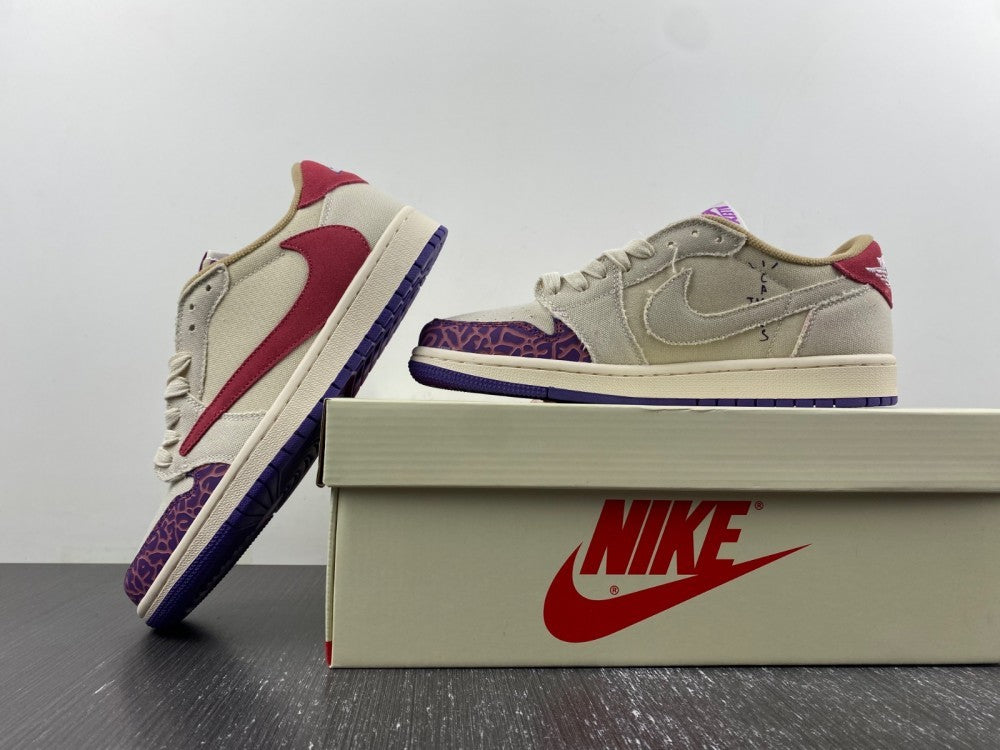 Low Top Sneakers, White Red Colorway, Reverse Hook Design, Snake Pattern, Lace Up Design, Casual Gift for Sneaker Fans