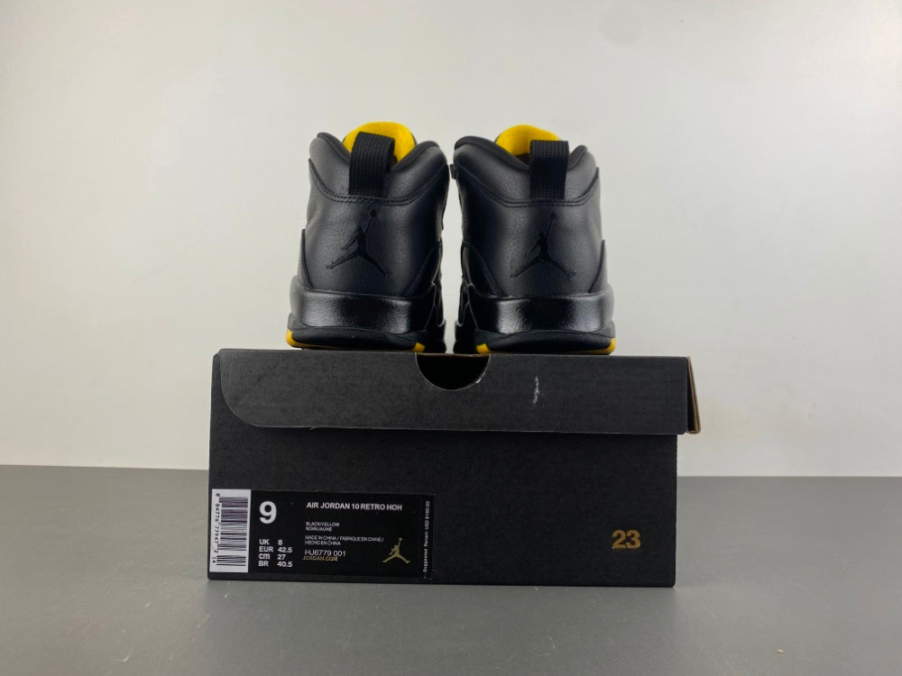 Retro Low Top Sneakers, Black Yellow Colorway, Lace Up Design, Casual Gift for Sneaker Fans