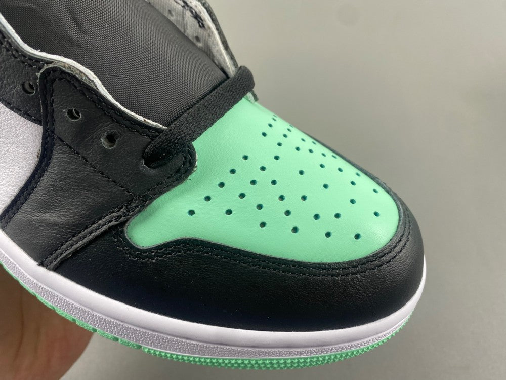 High Top Sneakers, Green Colorway, Glow in the Dark Detail, Lace Up Design, Casual Gift for Sneaker Fans