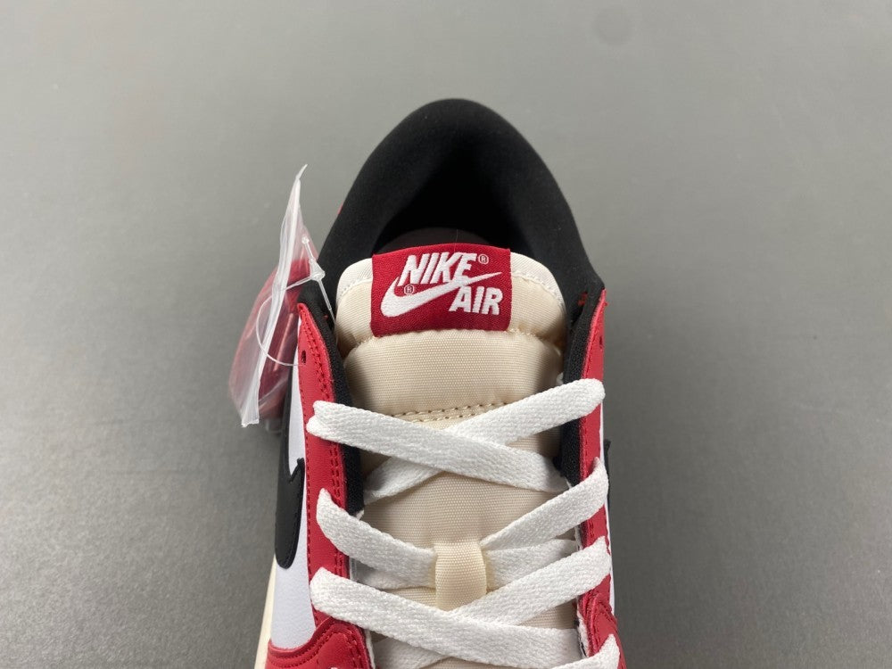 Low Top Sneakers, White Black Red Colorway, Lace Up Design, Casual Gift for Sneaker Fans