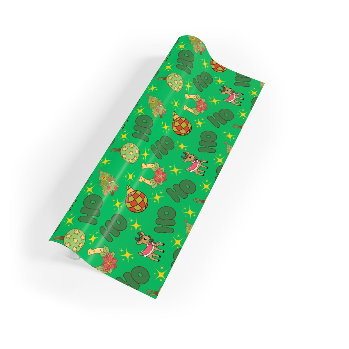 Festive Country Christmas Gift Wrap, Western Cowboy Reindeer Wrapping Paper, Retro Rodeo Holiday Wrapping Paper, Rustic Winte