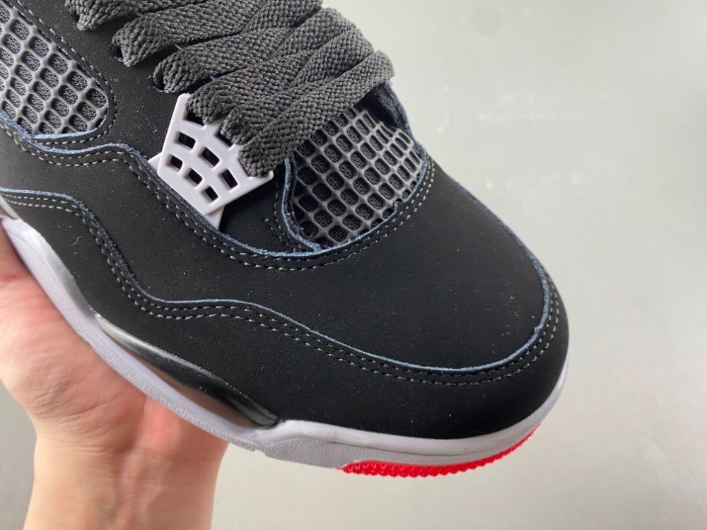 Mid Top Sneakers, Black Red Gray Colorway, Lace Up Design, Casual Gift for Sneaker Fans