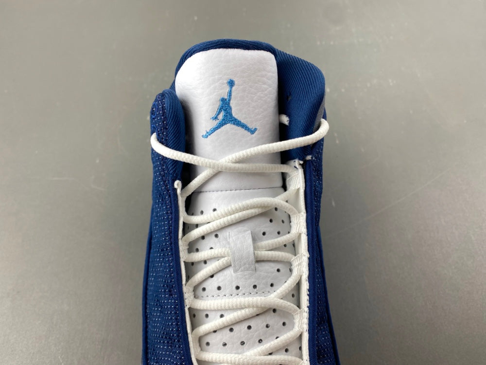 Low Top Sneakers, Blue White Gray Colorway, Lace Up Design, Casual Gift for Sneaker Fans