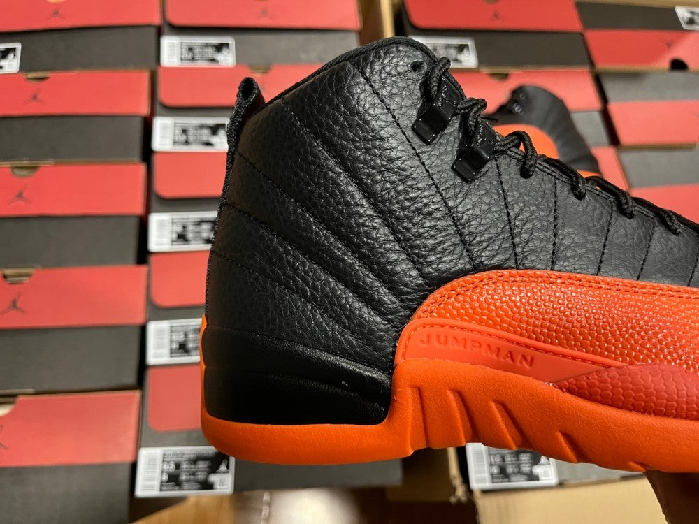 Sneakers, Black Orange Colorway, Casual Gift for Sneaker Fans