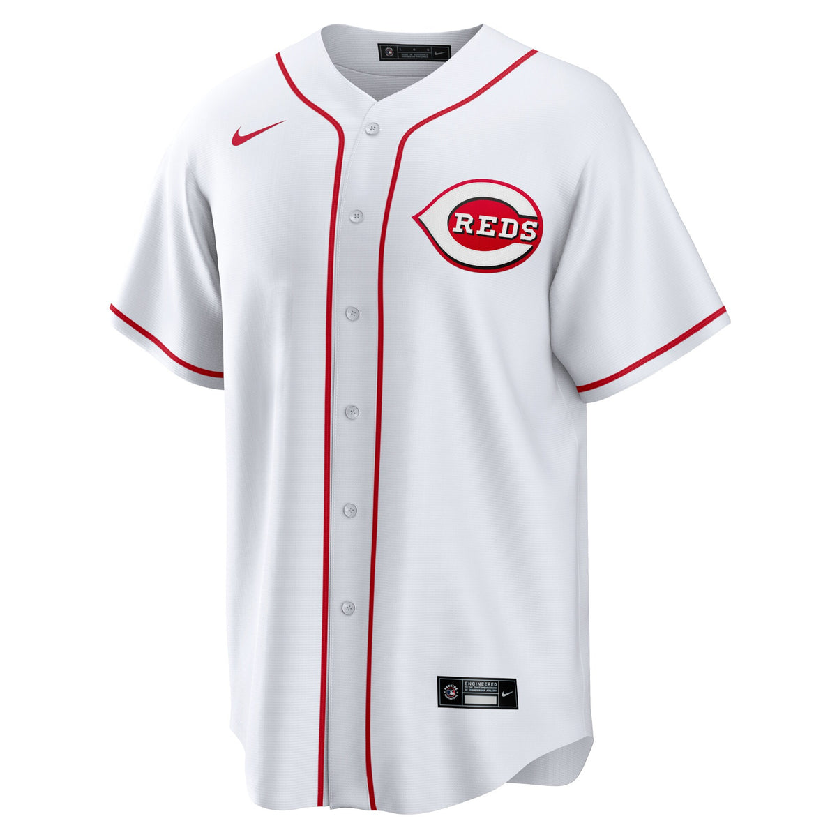 Cincinnati Reds White Home Blank Replica Jersey