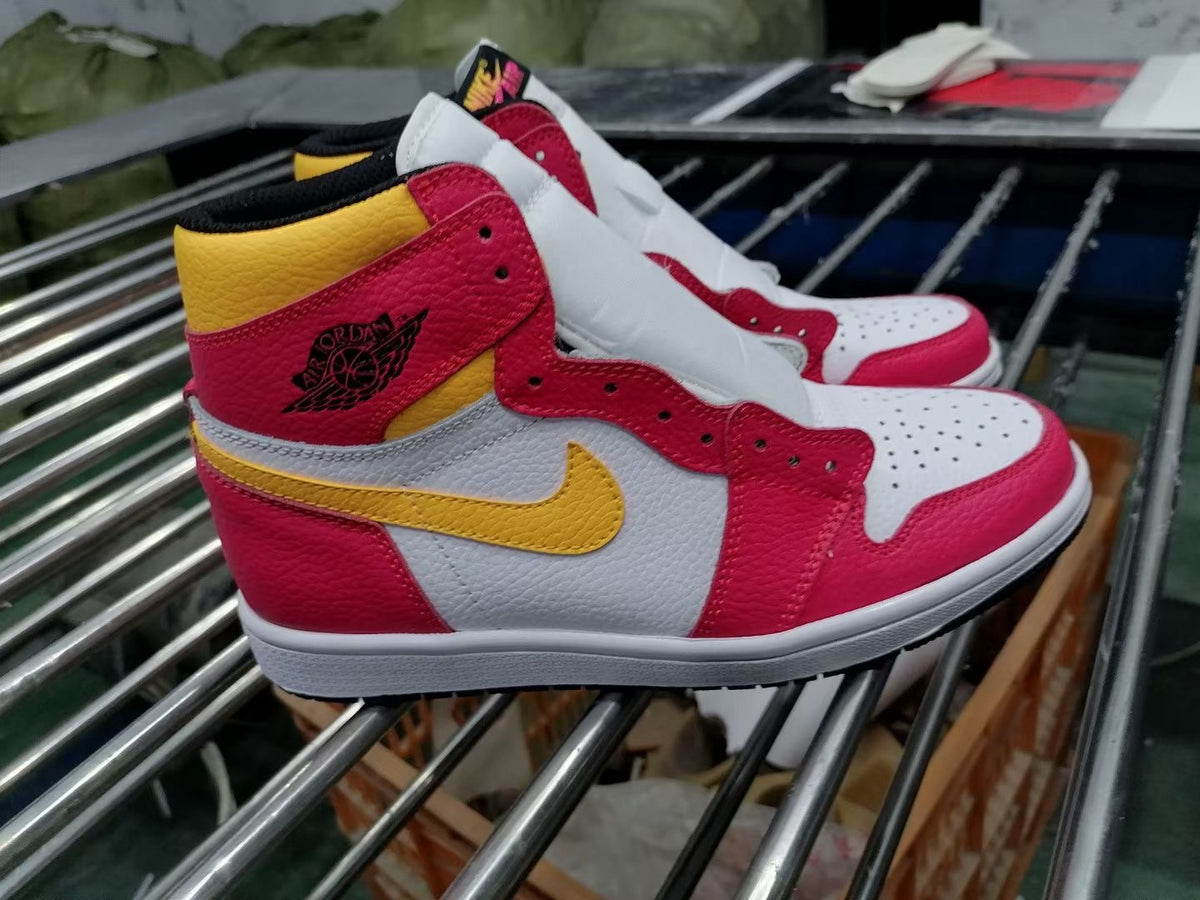 Sneakers, Pink White Yellow Colorway, Lace Up Design, Casual Gift for Sneaker Fans