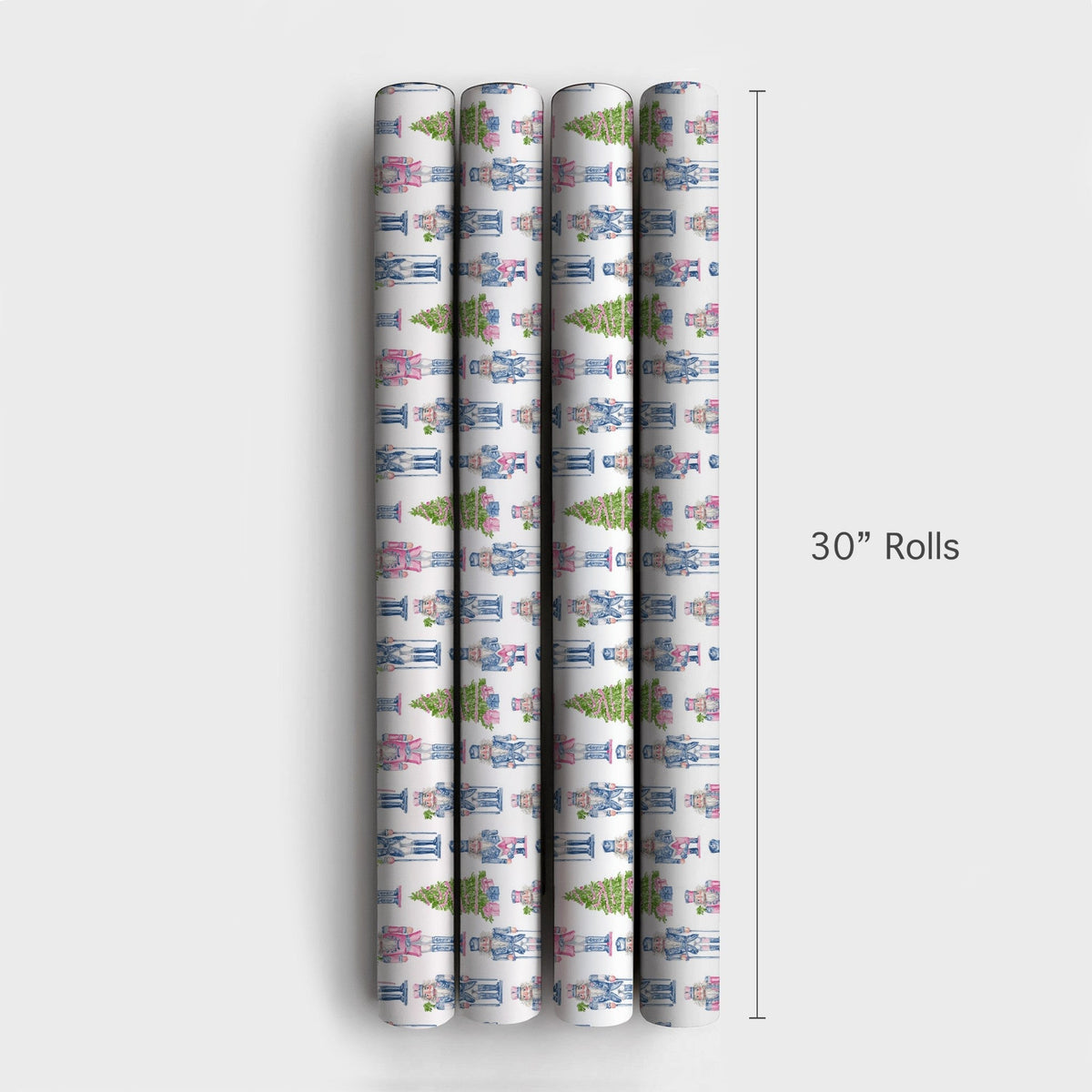 Watercolor Nutcracker Ballet Gift Wrap, Nutcracker Christmas Wrapping Paper, Festive Tree Holiday Wrapping Paper, Pastel Holi