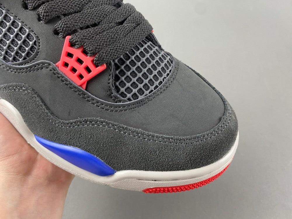 Low Top Sneakers, Blue Black Red Colorway, Lace Up Design, Casual Gift for Sneaker Fans