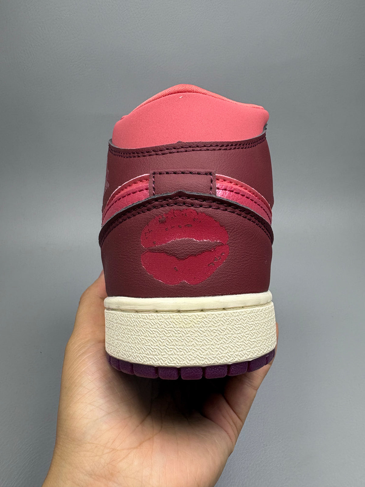 High Top Sneakers, Red Colorway, Lace Up Design, Casual Gift for Sneaker Fans