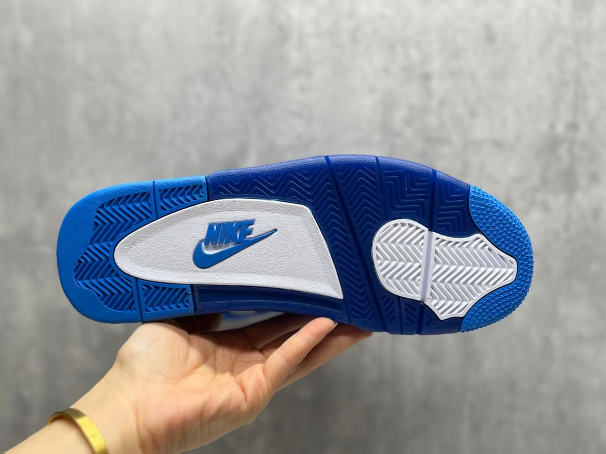 Mid Top Sneakers, Blue Colorway, Lace Up Design, Casual Gift for Sneaker Fans