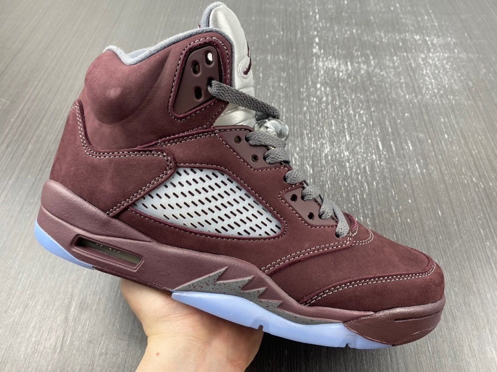 Sneakers, Burgundy Colorway, Leather Footwear, Lace Up Design, Casual Gift for Sneaker Fans