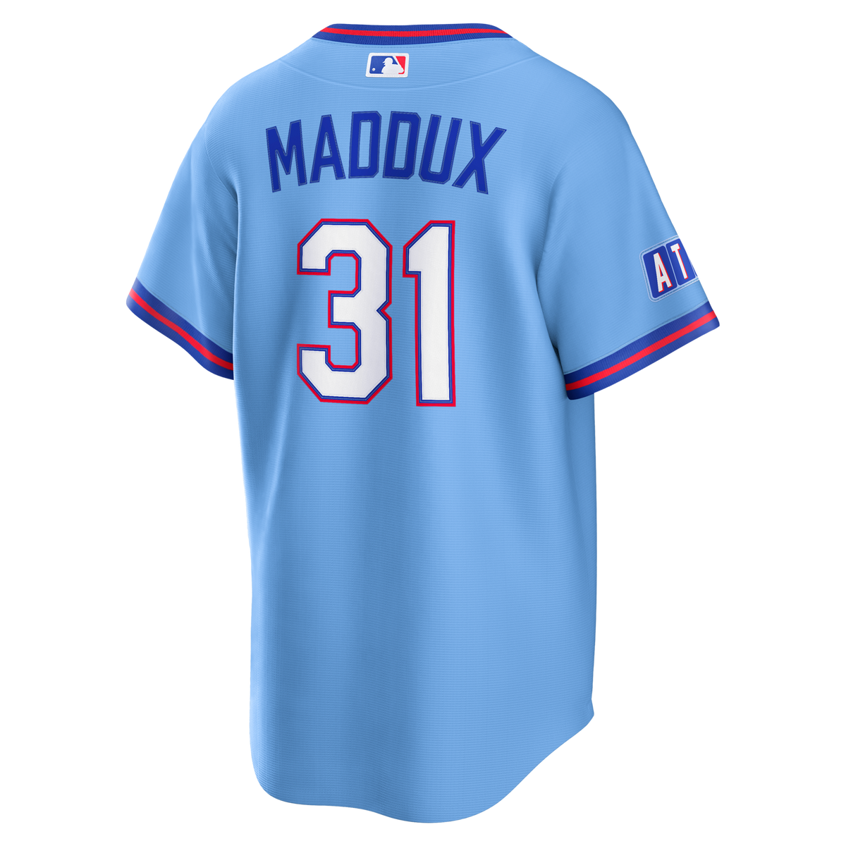 Atlanta Braves Greg Maddux Powder Blue 2026 City Connect Stadium Jersey