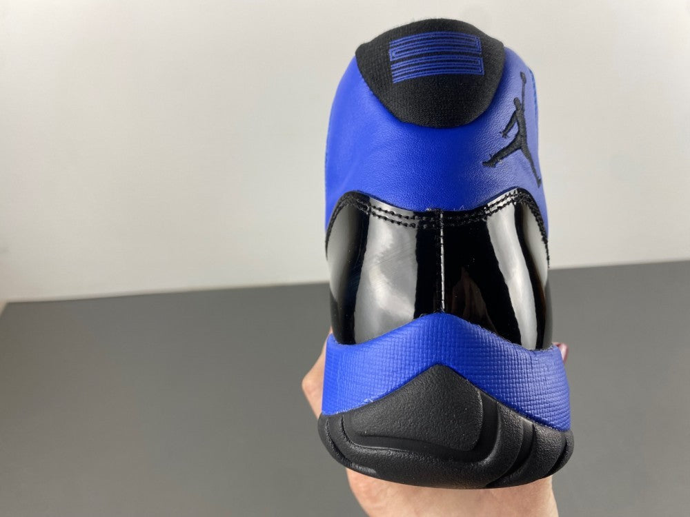 High Top Sneakers, Royal Blue Black Colorway, Leather Footwear, Lace Up Design, Casual Gift for Sneaker Fans