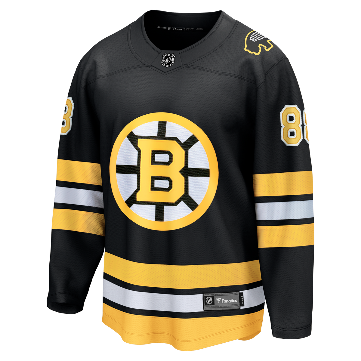 Boston Bruins David Pastrnak Fanatics Black Home Breakaway Jersey