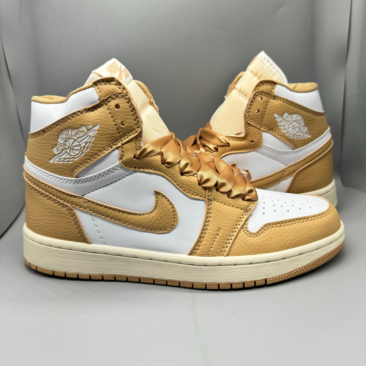Sneakers, Light Brown Colorway, Lace Up Design, Casual Gift for Sneaker Fans