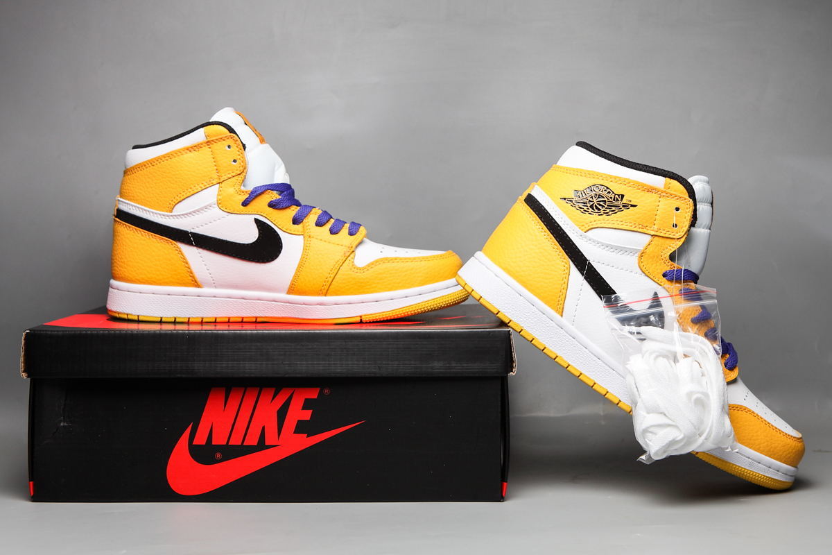 Sneakers, Yellow White Colorway, Lace Up Design, Casual Gift for Sneaker Fans