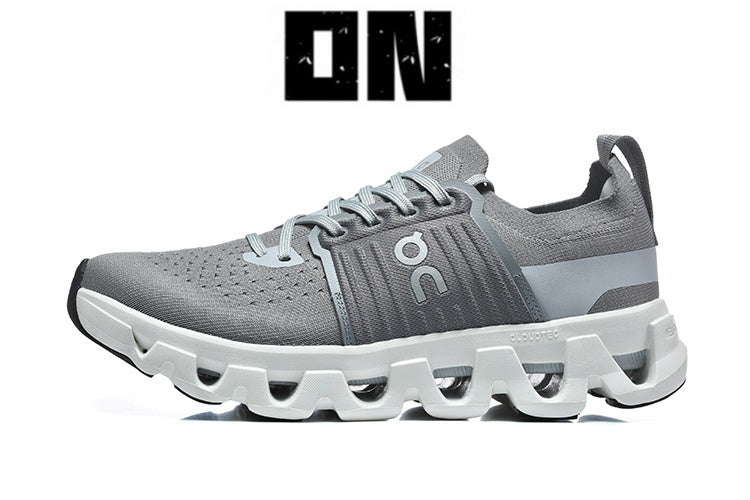 Low Top Sneakers, Gray Colorway, Lace Up Design, Casual Gift for Sneaker Fans