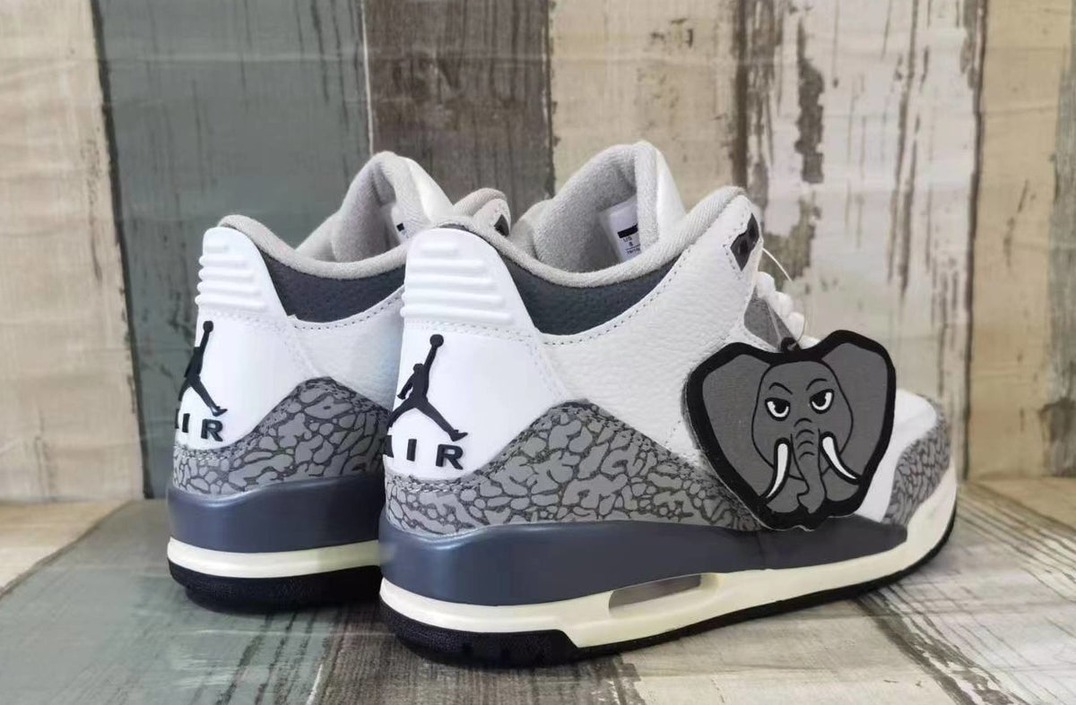 Sneakers, Carbon Gray White Colorway, Lace Up Design, Casual Gift for Sneaker Fans